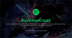 Desktop Screenshot of buygamecredit.com