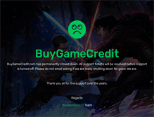 Tablet Screenshot of buygamecredit.com